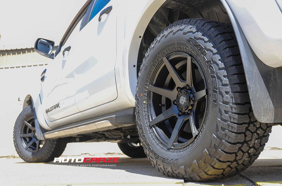 FORD RANGER AVALANCHE MATTE BLACK FRONT MILLED